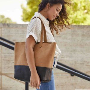 Nisolo Lori Tote Black/Sand
